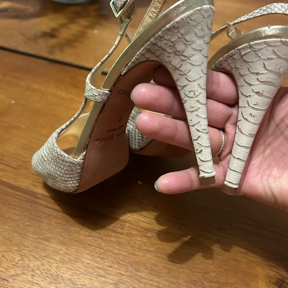 Kate Spade Snakeskin Slingback Heels - Picture 11 of 13